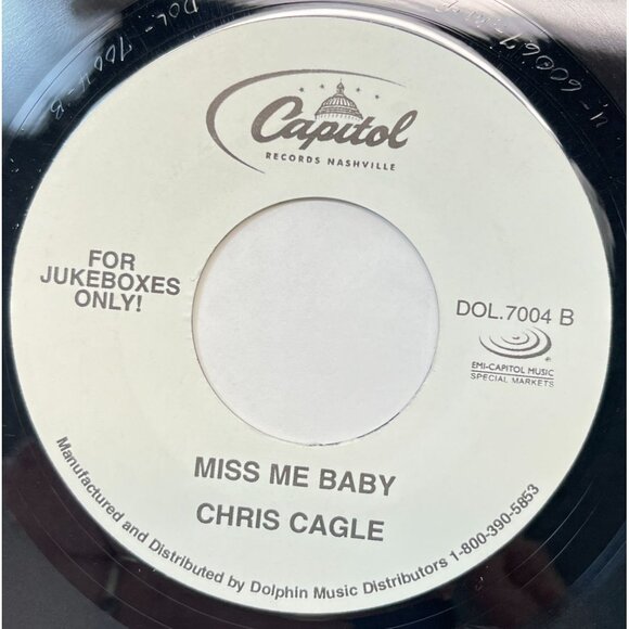 Kenny Rogers I Cant Unlove You / Chris Cagle Miss Me Baby 45 Country Capitol - Picture 2 of 6